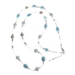 A GEMSTONE BEAD NECKLACE