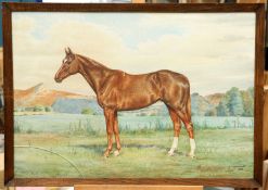 DOROTHY MARGARET & ELIZABETH MARY ALDERSON (CIRCA 1900-1992) HORSE PORTRAIT
