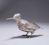 A GERMAN SILVER MODEL OF A KINGFISHER