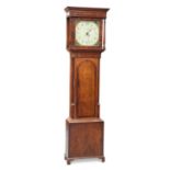 AN EARLY 19TH CENTURY OAK AND MAHOGANY 30-HOUR LONGCASE CLOCK, SIGNED COLLINSON, KENDAL