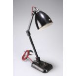 A VINTAGE INDUSTRIAL ANGLEPOISE LAMP