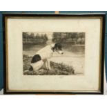 AFTER JAMES YATES CARRINGTON (1857-1892) A PAIR OF SIGNED PRINTS OF TERRIERS