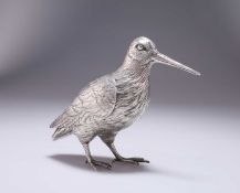 A BELGIAN SILVER MODEL OF A SNIPE