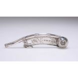 A VICTORIAN SILVER BOSUN'S WHISTLE