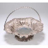 A WILLIAM IV SILVER SWING-HANDLE BASKET