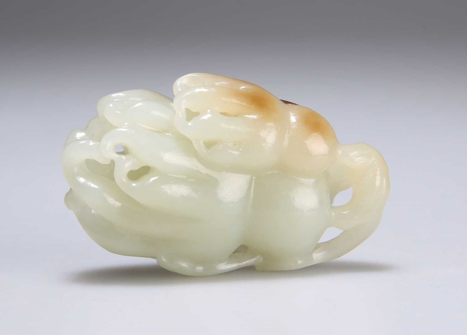 A CHINESE CARVED JADE GROUP - Image 2 of 2