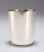 A BELGIAN SILVER BEAKER