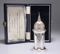 THE SALTERS' COMPANY: AN ELIZABETH II SILVER PEPPER MILL