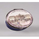 A BILSTON ENAMEL PATCH BOX, CIRCA 1790