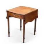 A GEORGE III MAHOGANY PEMBROKE TABLE