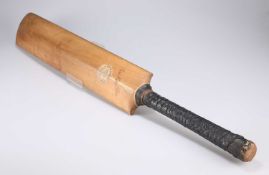 A SIGNED 'ESS ESS BEE' SANDHAM SPECIAL CRICKET BAT, MID-1930S