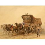 GEORGE BRYANT CAMPION (1795-1870) A COACH NEAR BOULOGNE