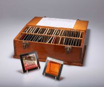 A COLLECTION OF EPIDIASCOPE GLASS SLIDES