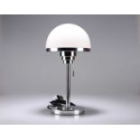 AN ART DECO STYLE CHROME TABLE LAMP