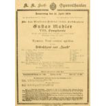 GUSTAV MAHLER INTEREST CONCERT POSTER