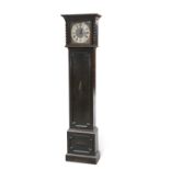 A 1920S OAK THREE-TRAIN LONGCASE CLOCK