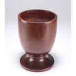 A LIGNUM VITAE WASSAIL BOWL, 19TH CENTURY