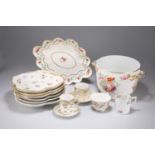 A COLLECTION OF 19TH CENTURY DERBY AND WORCESTER CHINA