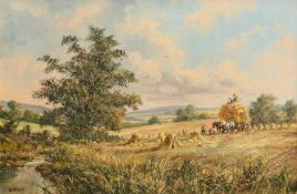 DON VAUGHAN (20TH CENTURY) HARVEST TIME