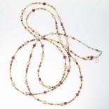 A GEMSTONE BEAD NECKLACE