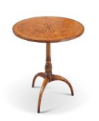 AN INLAID WALNUT SIDE TABLE, BY JONATHAN CHARLES FURNITURE
