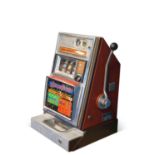 AN ARISTOCRAT 'ARCADIAN' ONE ARM BANDIT SLOT MACHINE