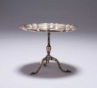 A GEORGE V SILVER MINIATURE TABLE