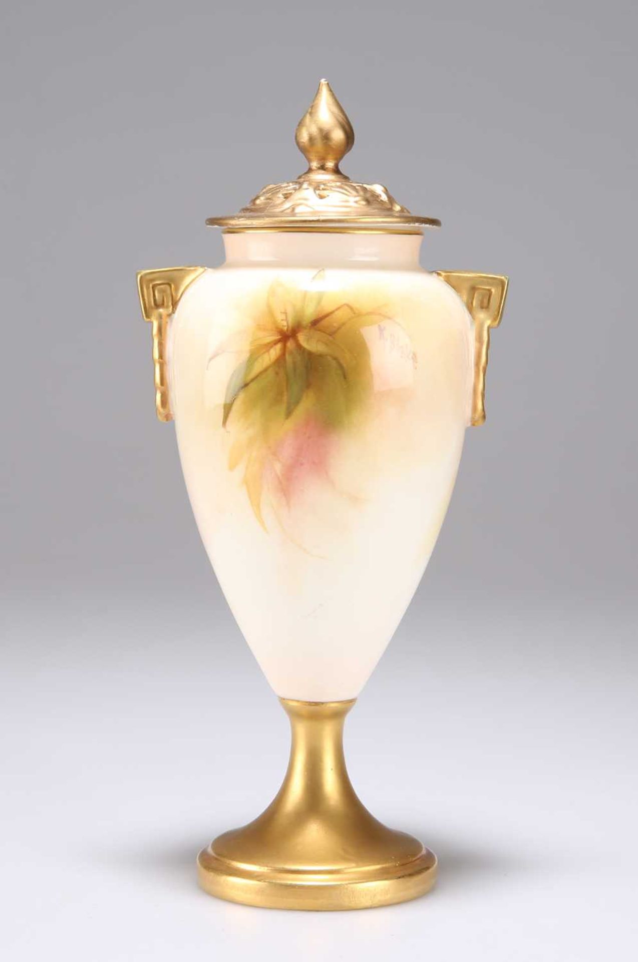 A ROYAL WORCESTER VASE AND COVER - Bild 2 aus 2