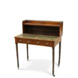 A REGENCY ROSEWOOD BONHEUR DU JOUR, IN THE MANNER OF JOHN MCCLEAN