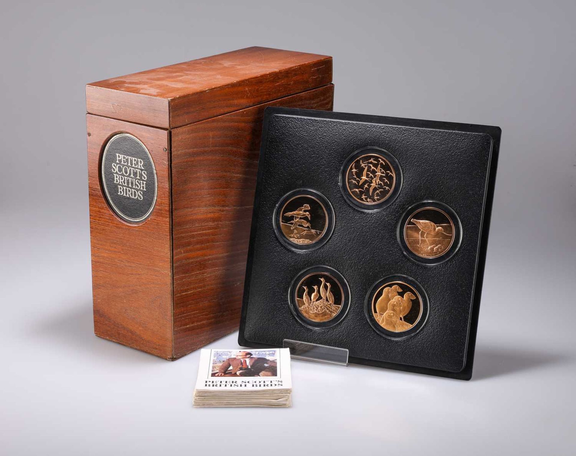 PETER SCOTT'S BRITISH BIRDS MEDAL SET