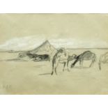 HERCULES BRABAZON BRABAZON (1821-1906) CAMELS AND A TENT
