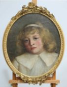 LATE 19TH EARLY 20TH CENTURY ENGLISH SCHOOL PORTRAIT OF A GIRL