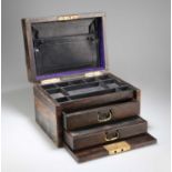 A VICTORIAN COROMANDEL DRESSING CASE