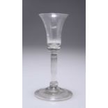 A MID-18TH CENTURY WINE GLASS