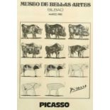 PICASSO EXHIBITION POSTER MUSEO DE BELLAS ARTES, BILBAO, MARZO 1982