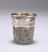 AN AMERICAN STERLING SILVER THIMBLE CUP