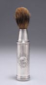 A CONTINENTAL SILVER SHAVING BRUSH