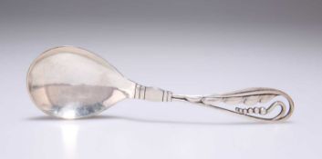 GEORG JENSEN: A DANISH STERLING SILVER SPOON, CIRCA 1950