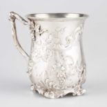 A VICTORIAN SILVER MUG