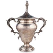 A GEORGE V SILVER CUP AND COVER