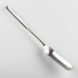 A GEORGE III SILVER MARROW SCOOP