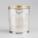 AN 18TH CENTURY GERMAN SILVER BEAKER