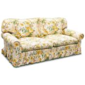A GOOD QUALITY FLORAL UPHOLSTERED SOFA