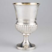 A GEORGE III SILVER GOBLET