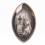 A GEORGE III MOURNING RING