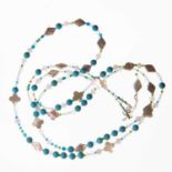 A GEMSTONE BEAD NECKLACE