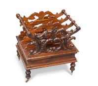 A 19TH CENTURY ROSEWOOD CANTERBURY