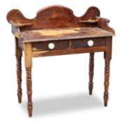 A 19TH CENTURY SCUMBLED PINE WASHSTAND