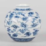 A CHINESE BLUE AND WHITE VASE