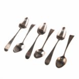 A SET OF SIX GEORGE III SILVER TEASPOONS